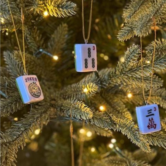 Mahjong Christmas Tree Ornaments - Picture 2 of 5